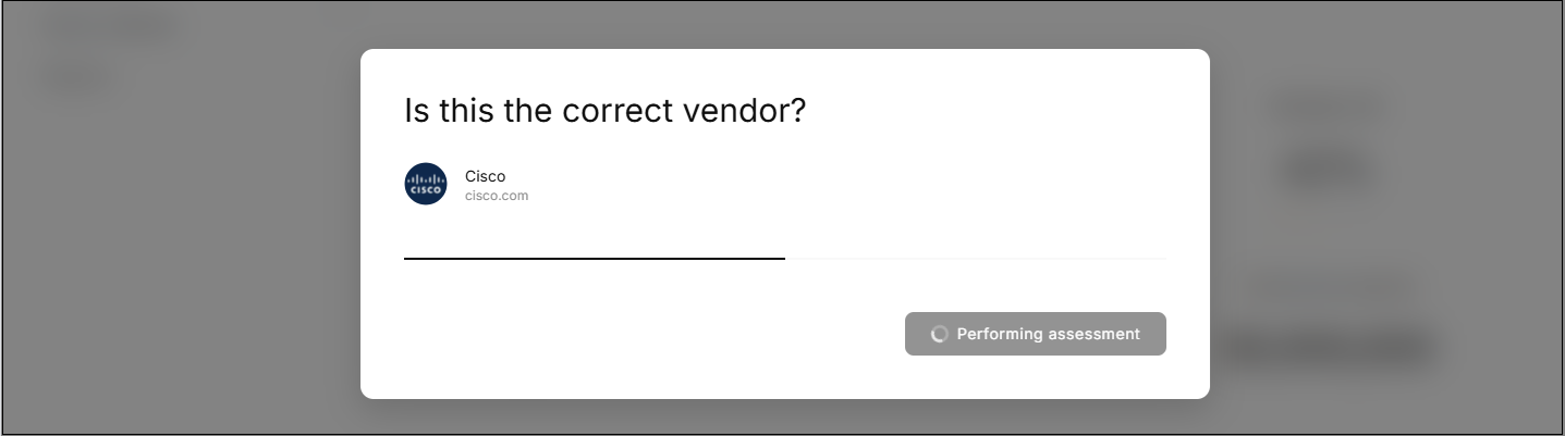 Pre-screening results modal